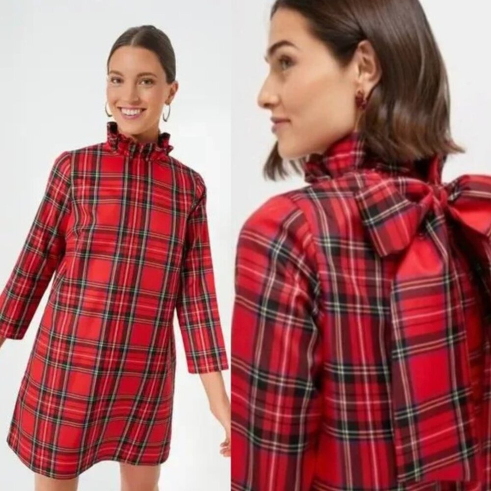 NWT Tuckernuck Daphne Dress in Royal Stewart Tartan Plaid